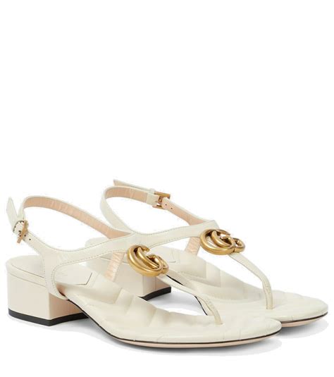 gucci double gg sandals|gucci double g thong sandals.